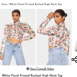 Floral crop top